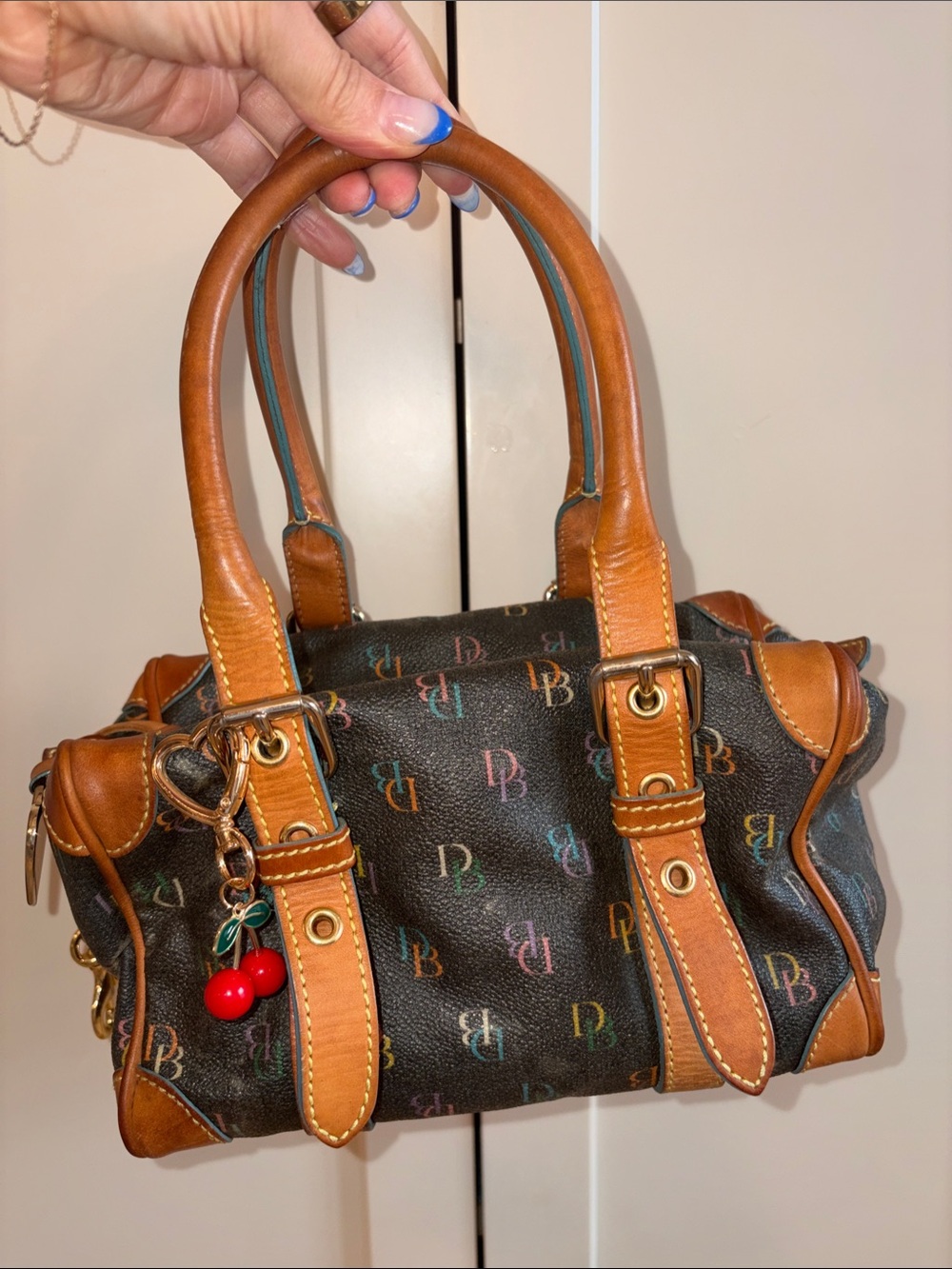 Vintage RARE Dooney & Bourke Satchel Bag - Callouts*